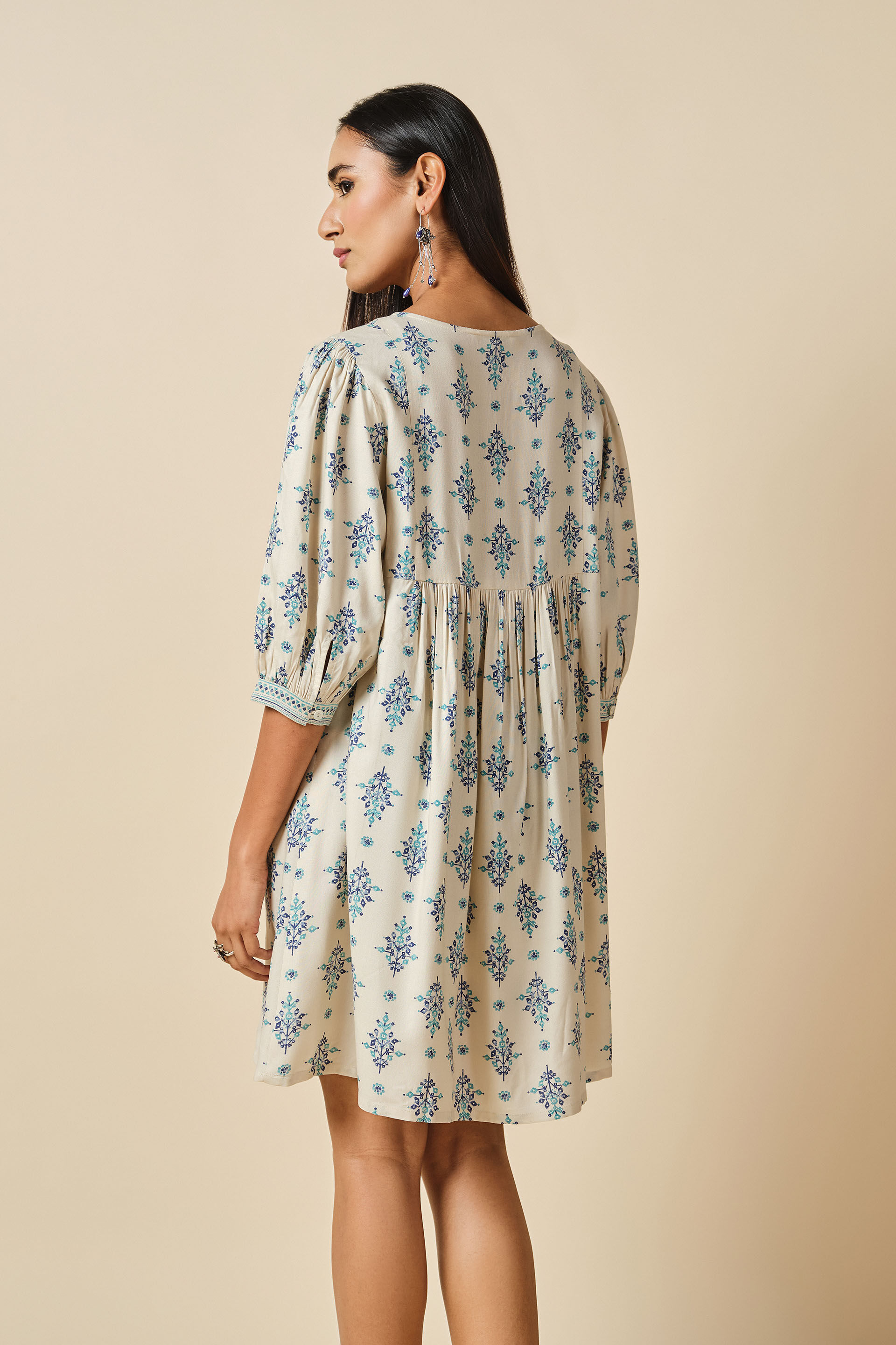 Summer Sukoon Dress, Off White, image 6